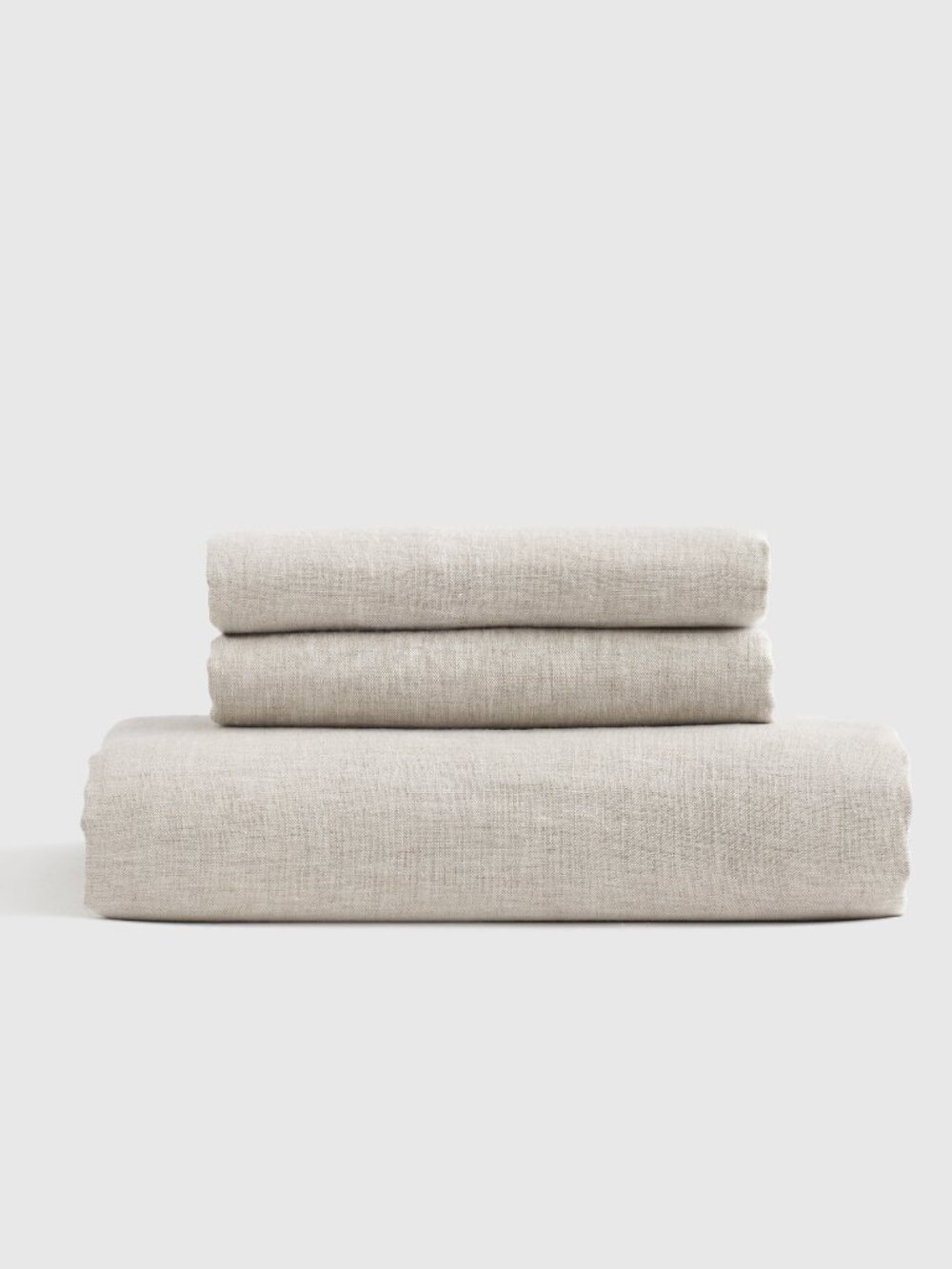 Quince Linen Fitted Sheet Set in Chambray